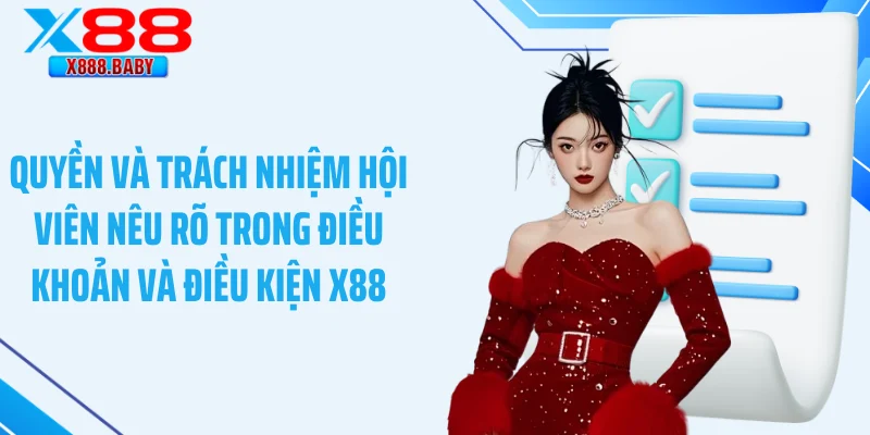 Quyền và trách nhiệm hội viên nêu rõ trong điều khoản và điều kiện X88